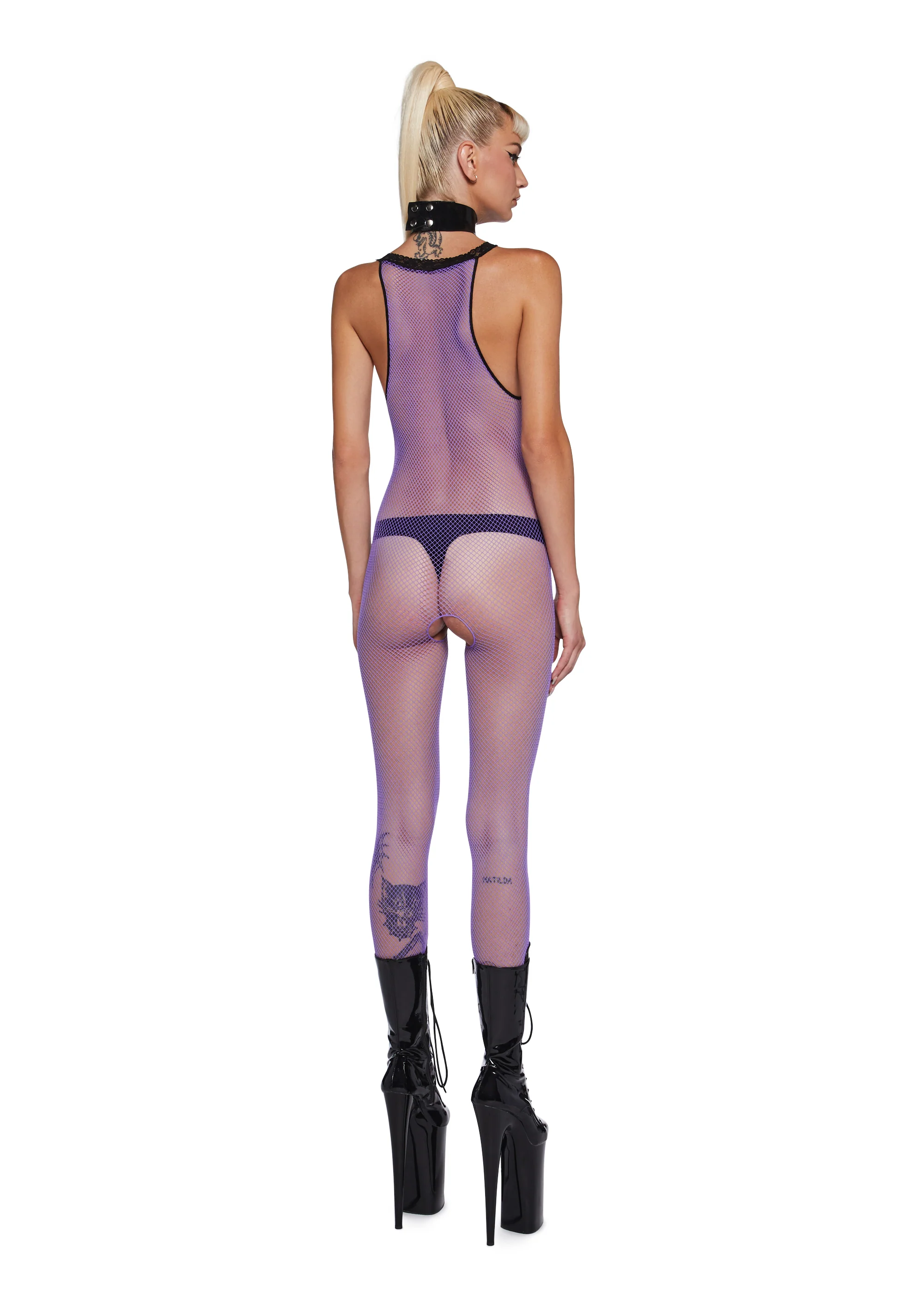 Electric Allure Fishnet Bodysuit
