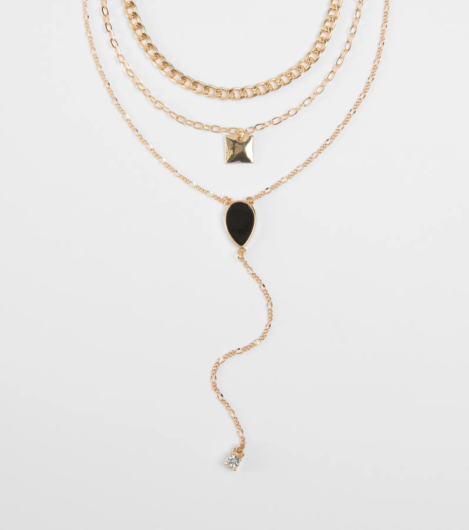 Chic Shine Layered Necklace Set