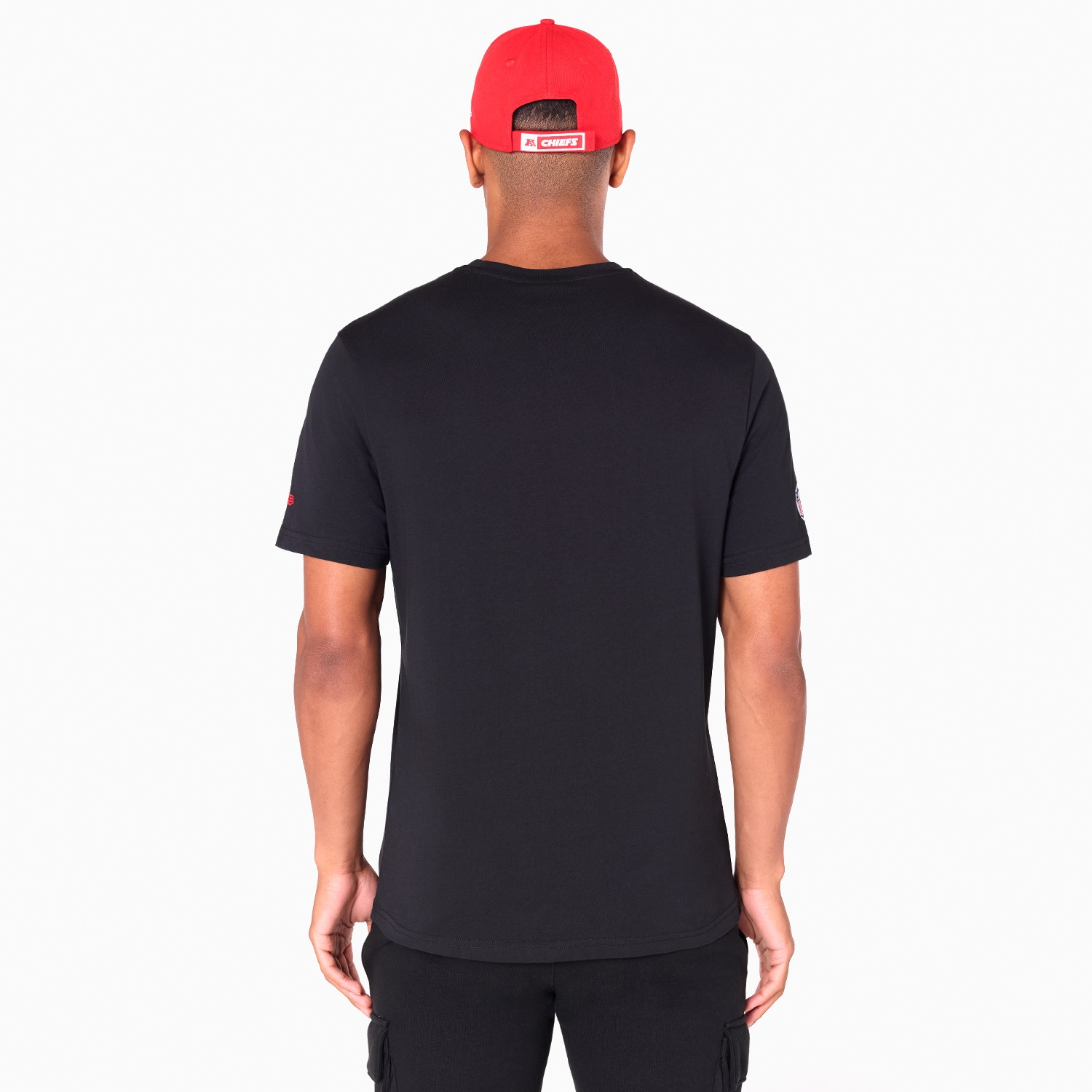 Kansas City Chiefs Team Logo Football NFL T-Shirt Black