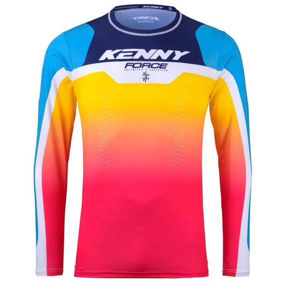 Maillot cross Kenny FORCE - SPRING SUMMER 2025 - Bleu / JauneRef : KE2492