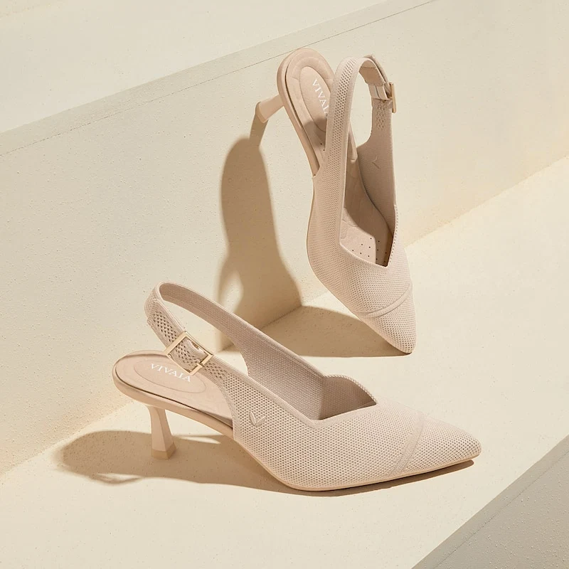 Pointed-Toe Slingback Heels (Addison)