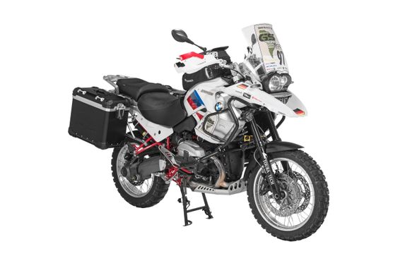 Touratech suitcase Complete kit ZEGA Evo 31/38 - Gray support included - Black anodizedRef: Trt01389A / 01-044-6832-0