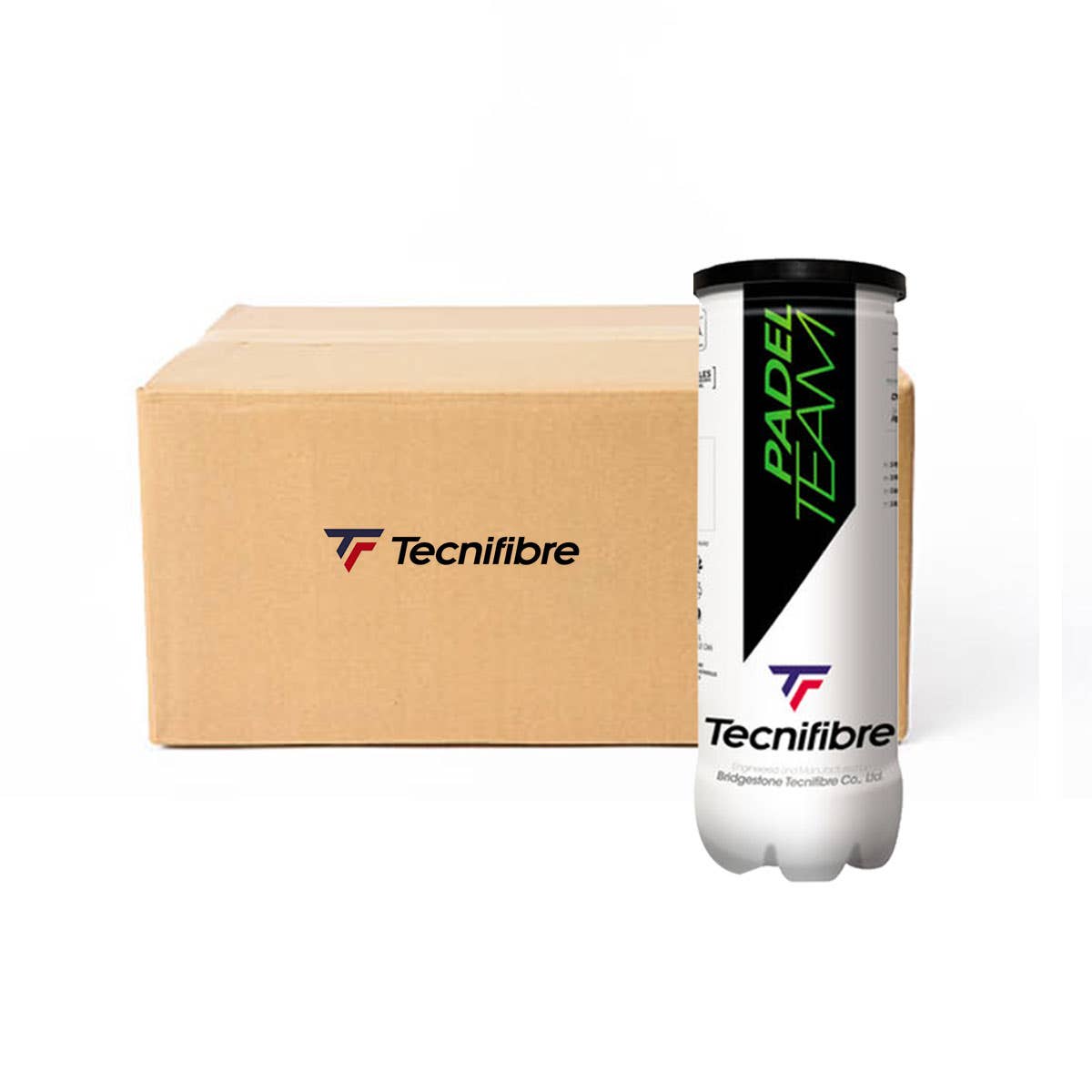 BOX OF 24 CANS OF 3 BALLS TECNIFIBRE PADEL TEAM