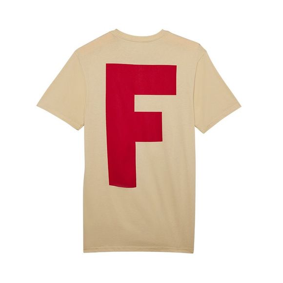 Fox Big F - Beige short sleeve sleevesRef: FX4745