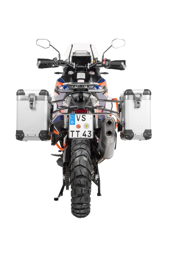 Touratech ZEGA Pro 31/38 suitcase - Gray support included - AluminumRef: Trt01665A / 01-373-5730-0