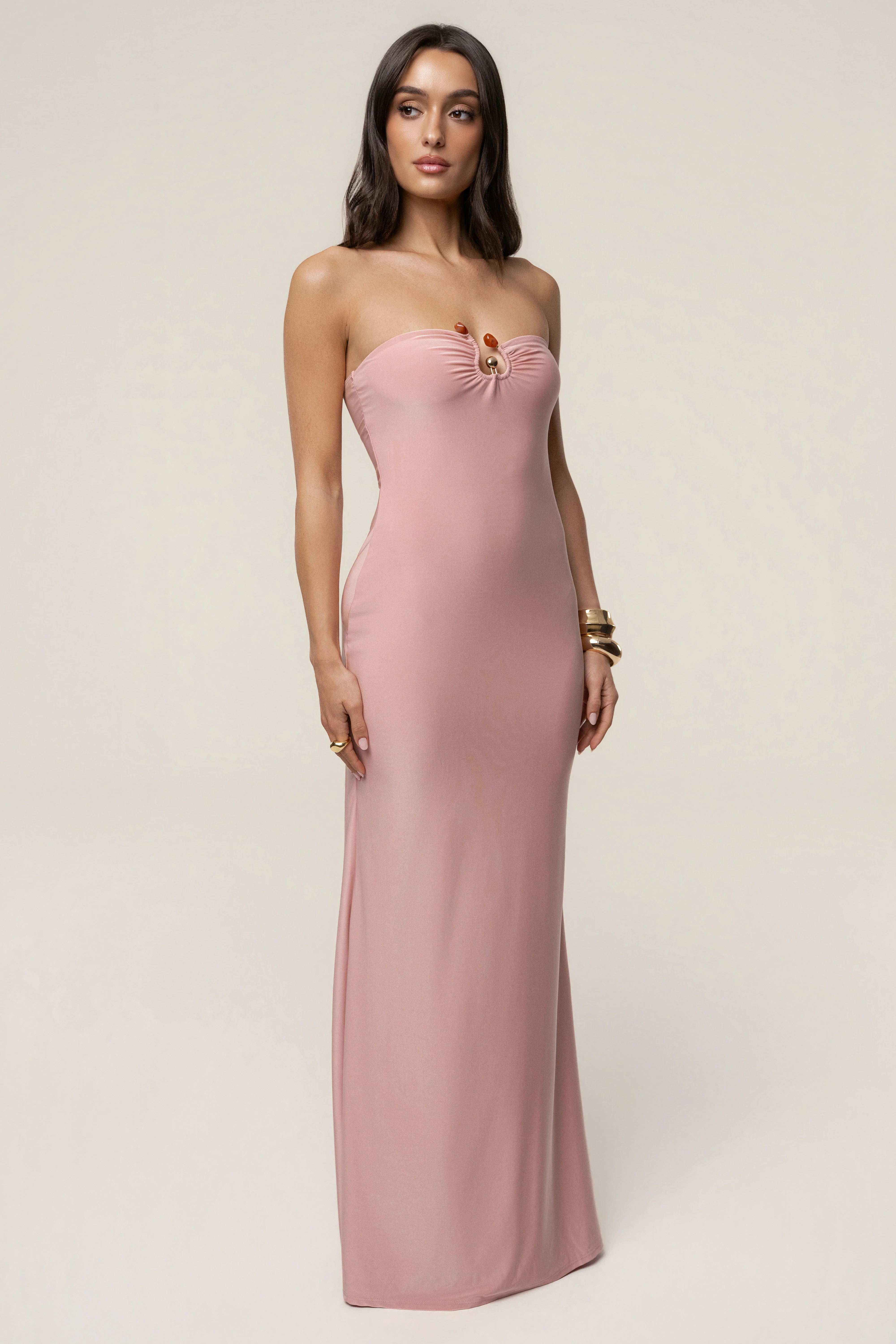 Dusty Rose Drift Serenity Maxi Dress