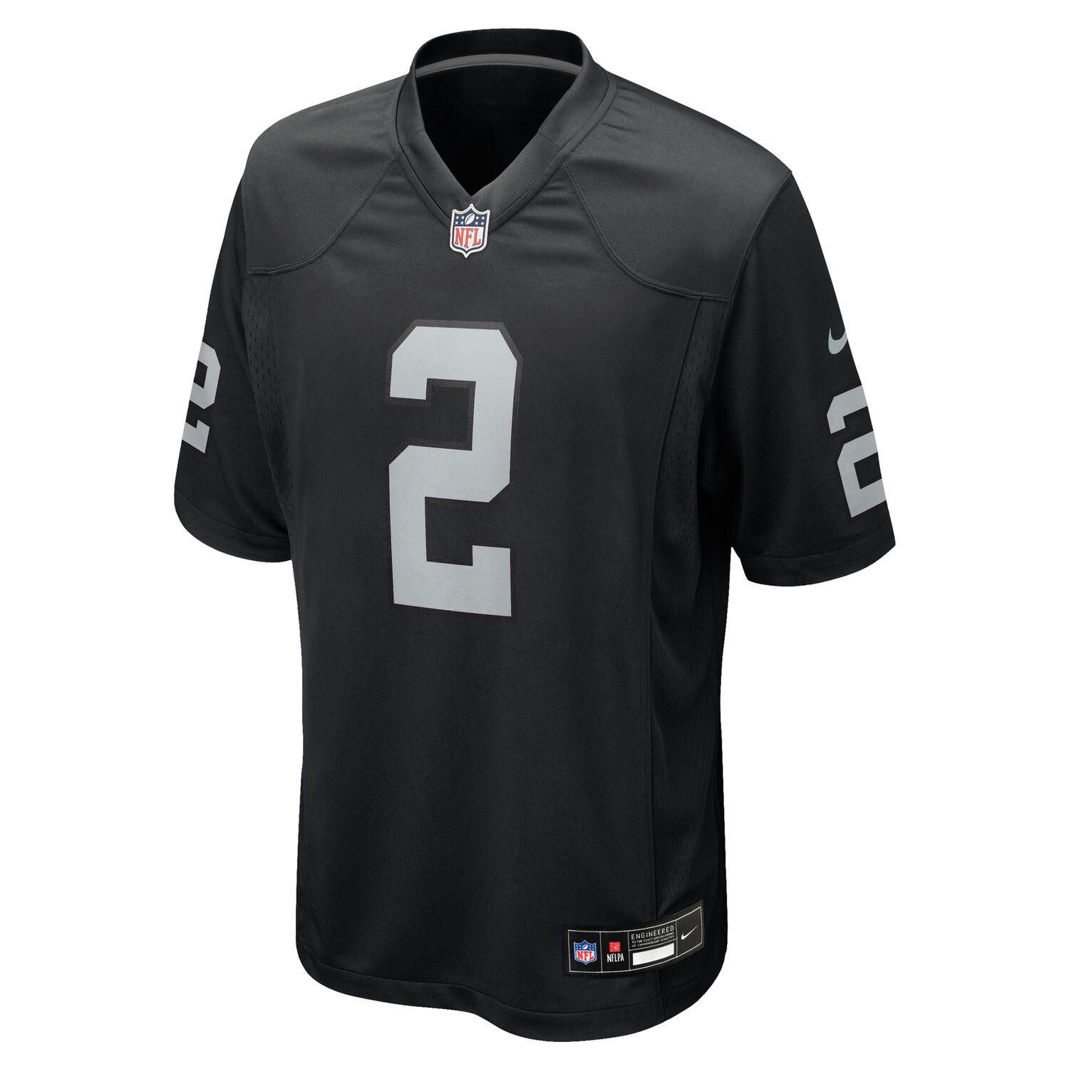 Ashton Jeanty #2 Las Vegas Raiders Nike Game NFL Jersey Black