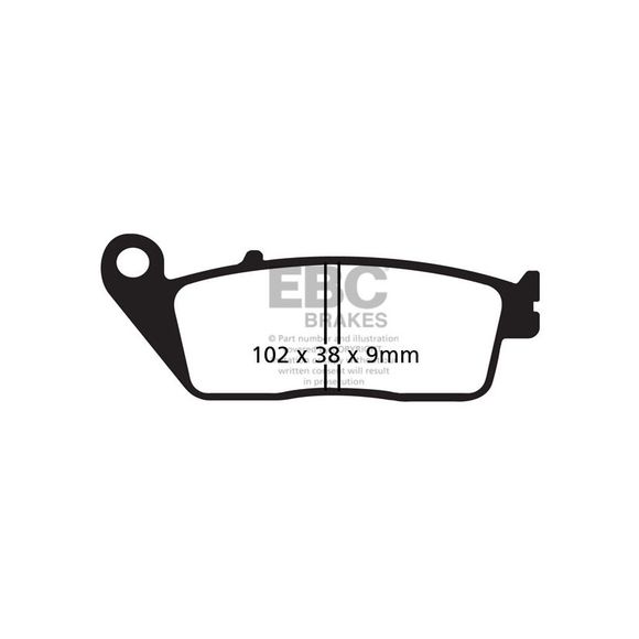 EBC Organic Front Brake PadsRef: FA142