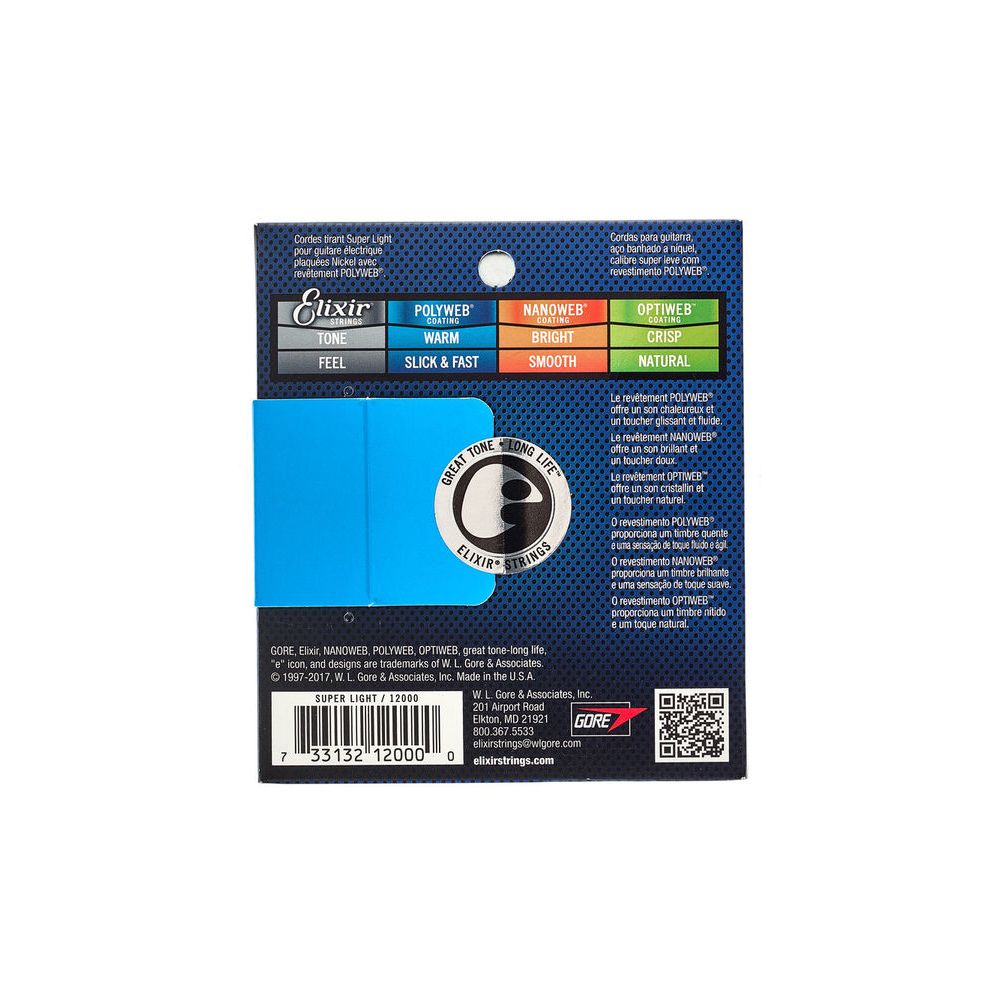 Elixir 12000 Polyweb Super Light – Thomann Ireland