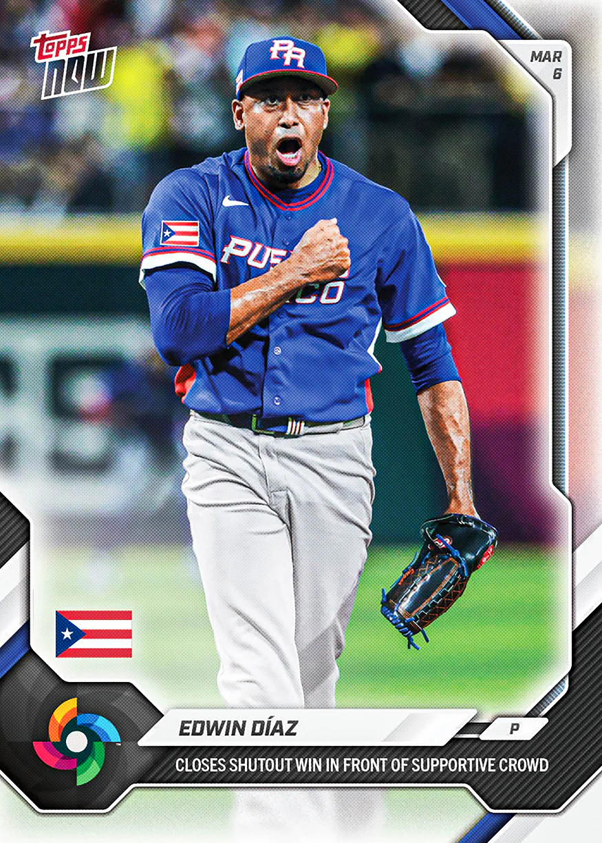Edwin Díaz - 2026 World Baseball Classic Topps NOW® - Card 6
