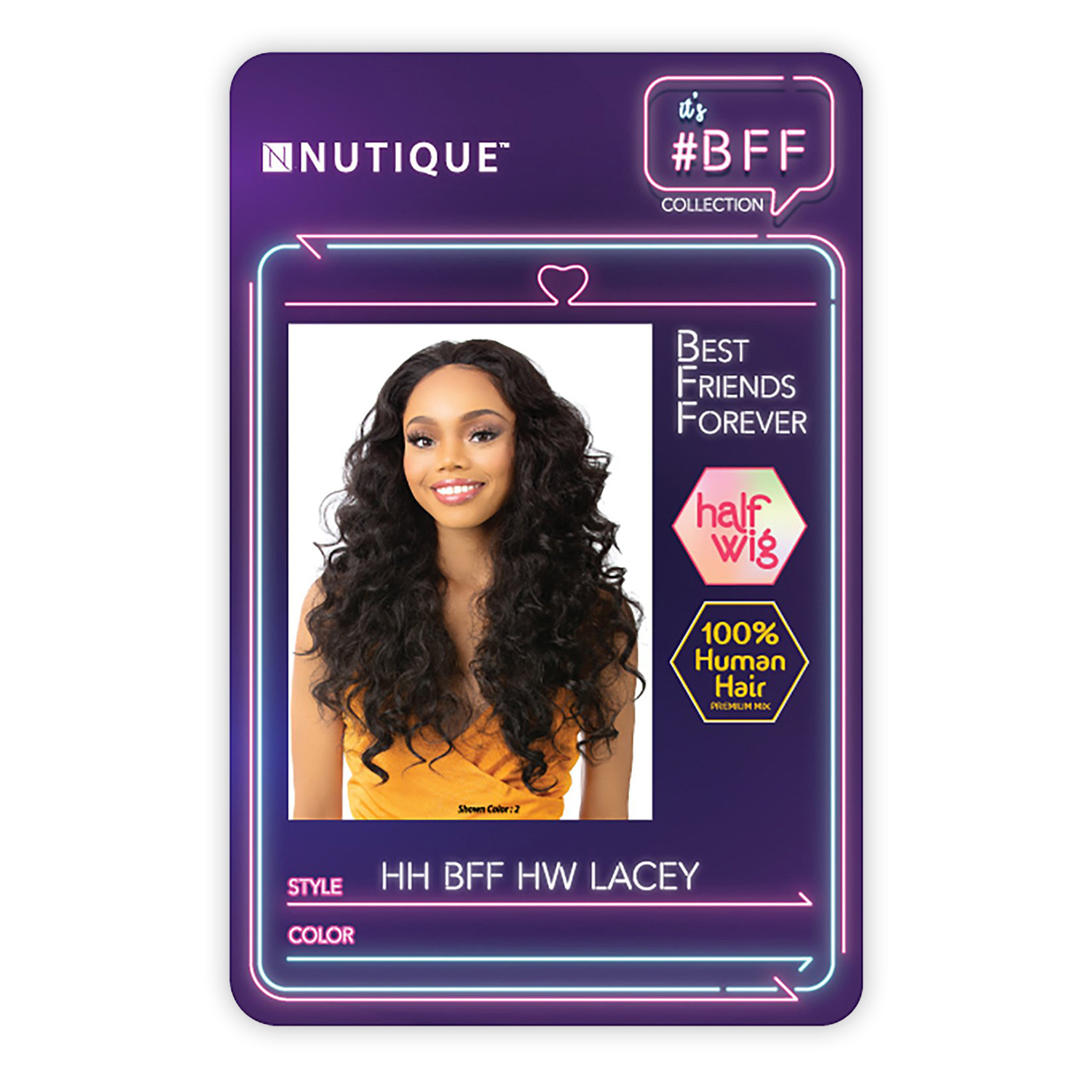 Nutique Human Hair Blend Wig HH BFF HW Lacey
