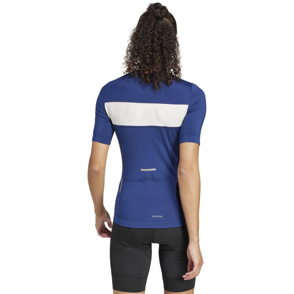 adidas Heritage Tempo 3-Stripes Cycling Jersey Women - dark blue/chalk white JH1485