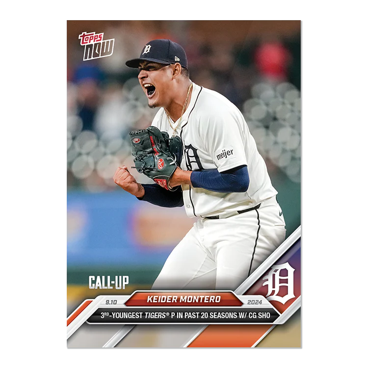 Keider Montero - 2024 MLB TOPPS NOW® Card 675
