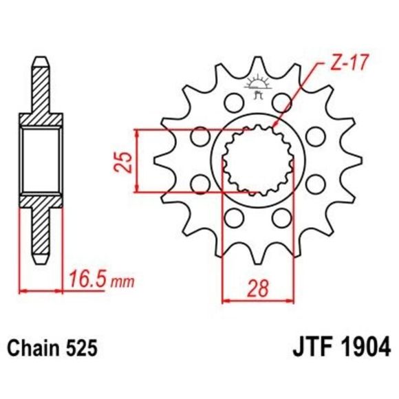 JT. anti-noise steel 1904 - 525Ref: Jtc01728A / 1074279002