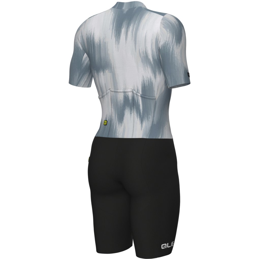 Alé Argon Short Sleeve Skinsuit Men - sage grey