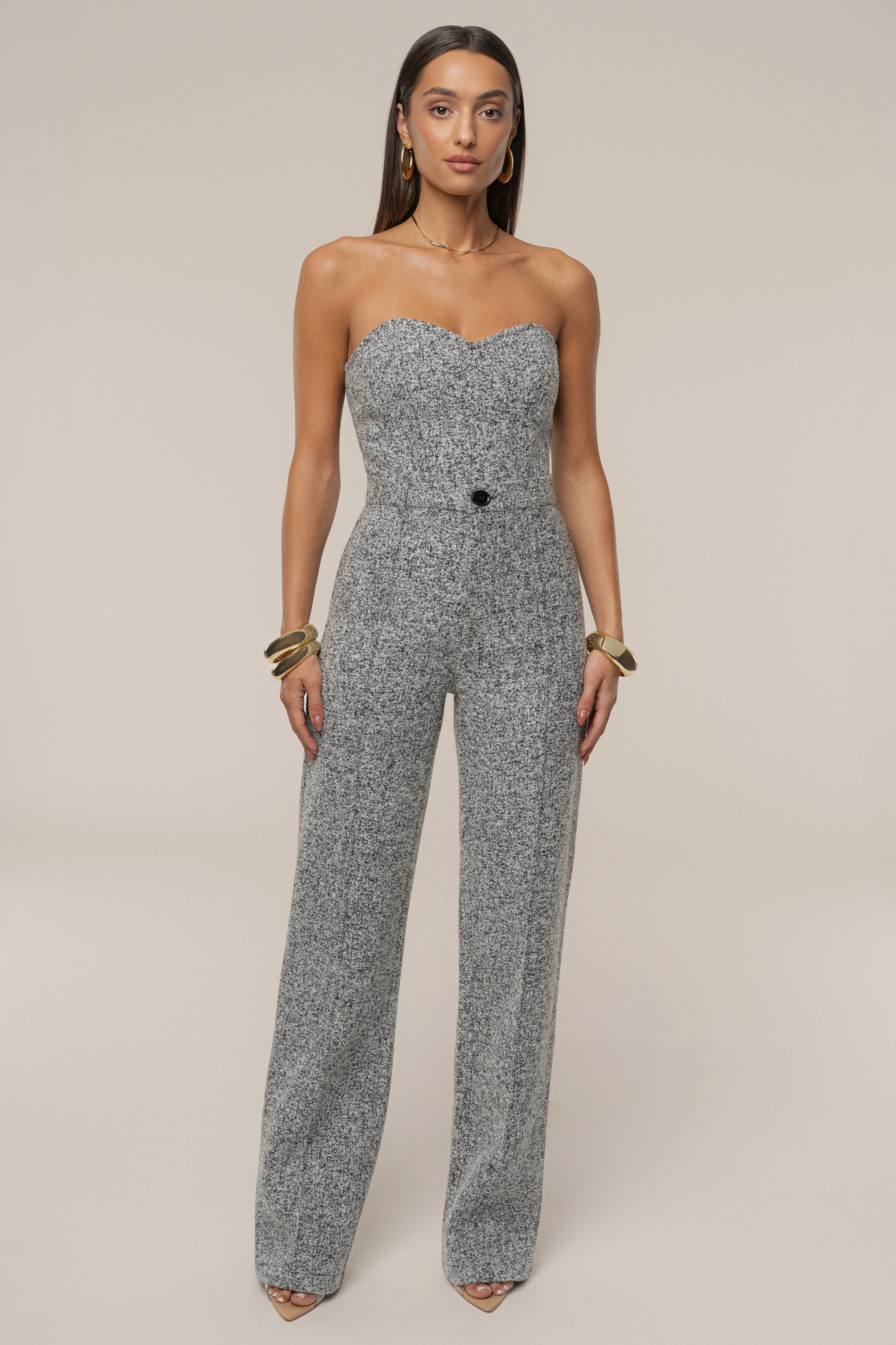 Lt. Grey Stay Sharp Tweed Trouser