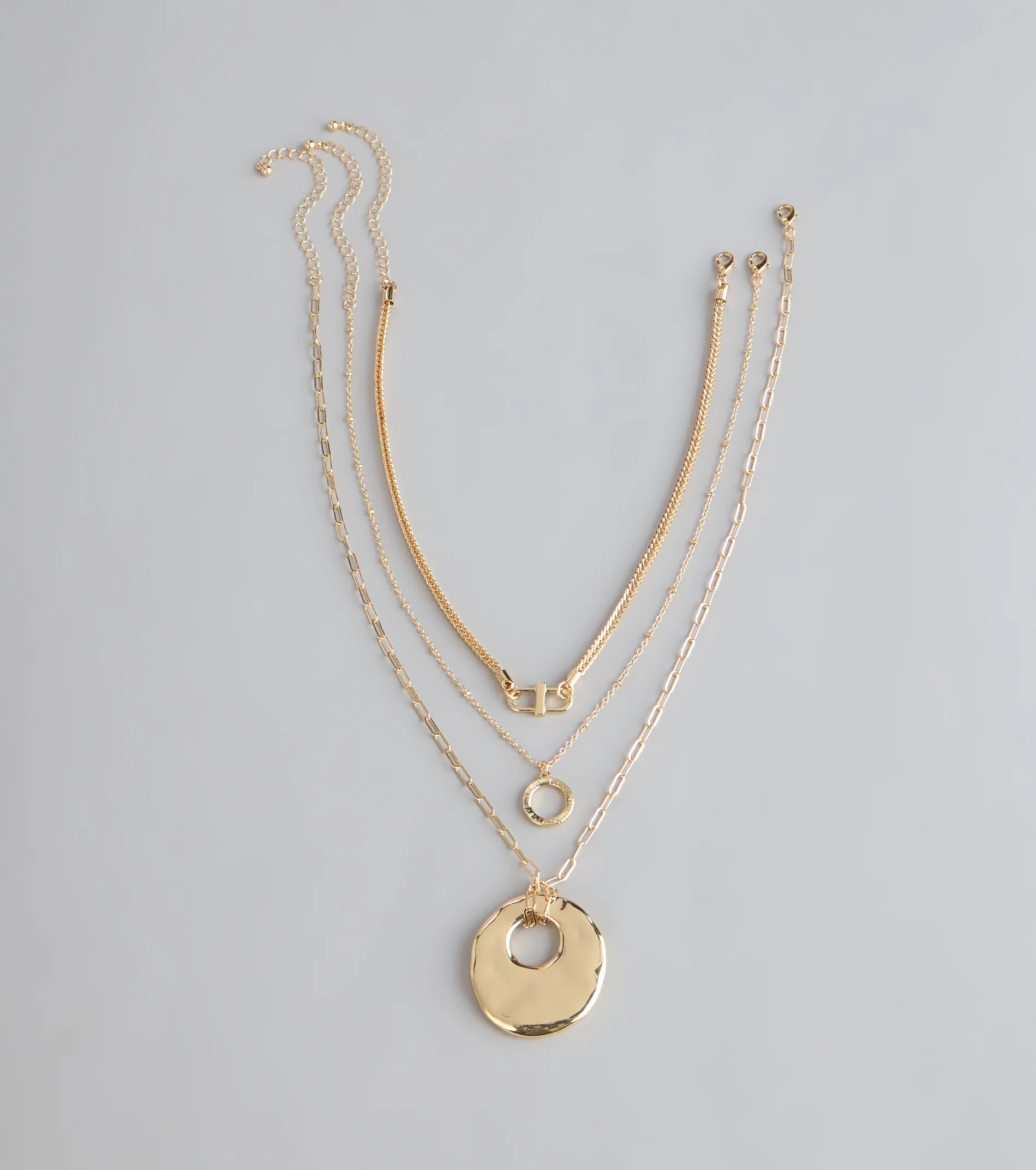 Polished Plans Three-Piece Necklace