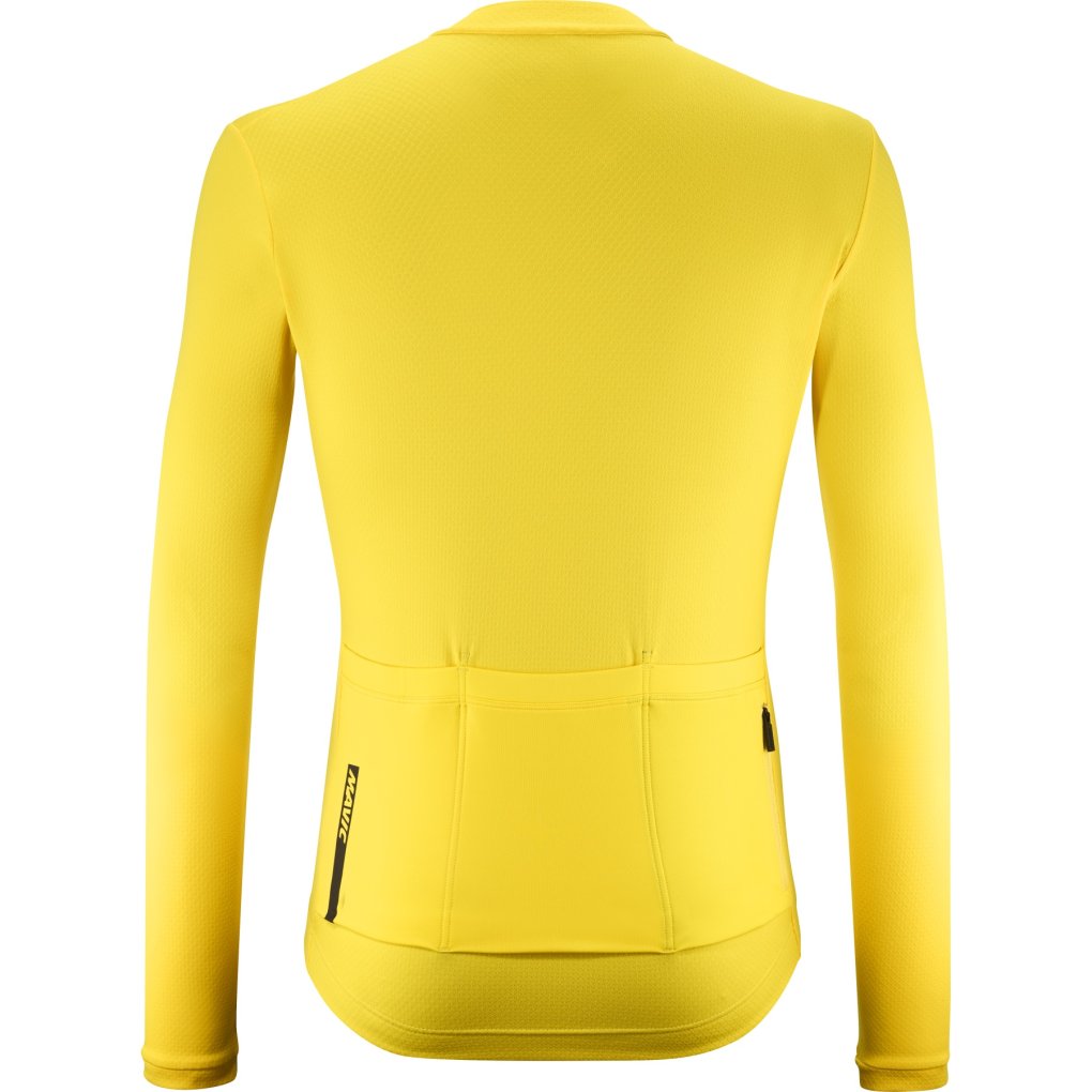 Mavic Aksium Thermo Longsleeve Jersey Men - yellow