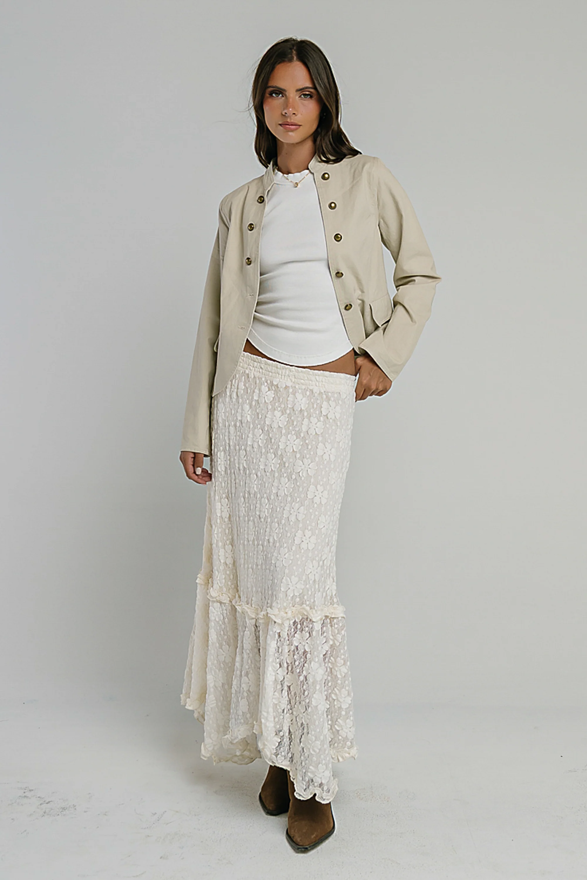 Jasmine Lace Maxi Skirt