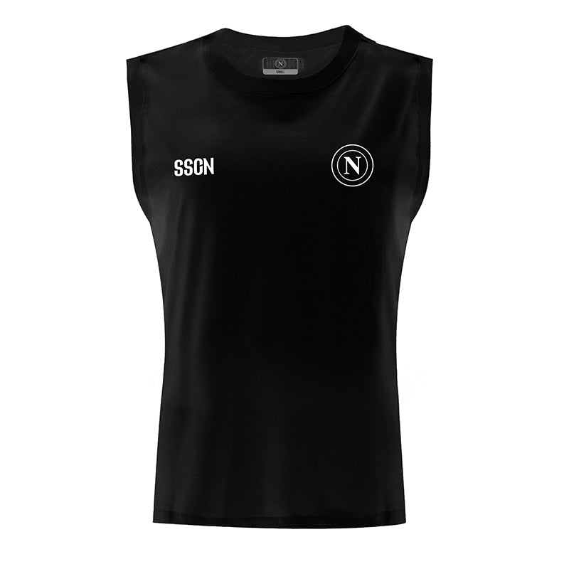 SSC Napoli Marechiaro Black Tank Top