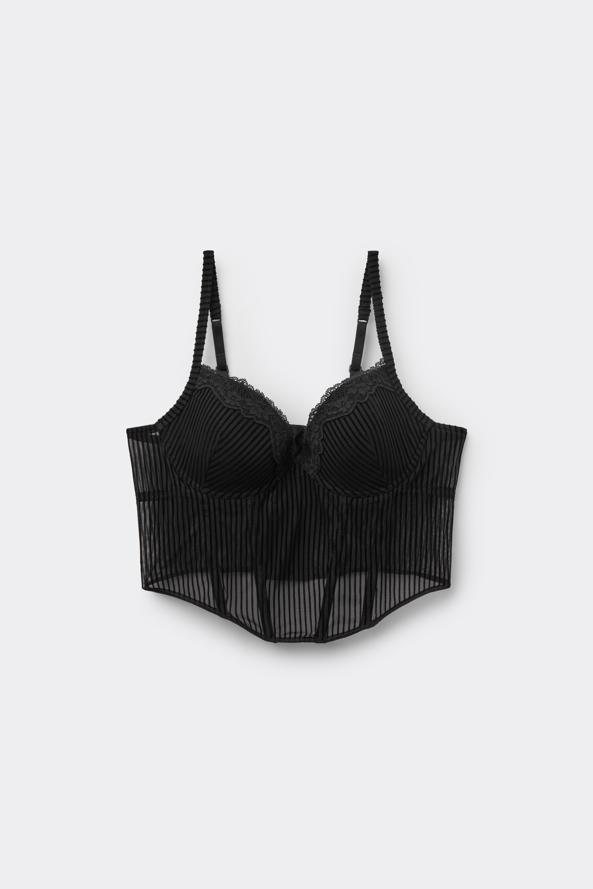 Glam Rib Push-Up Bra Top