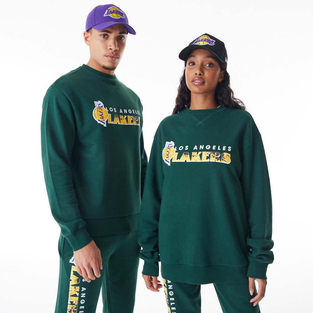 Los Angeles Lakers New Era NBA Crewneck Sweatshirt Green