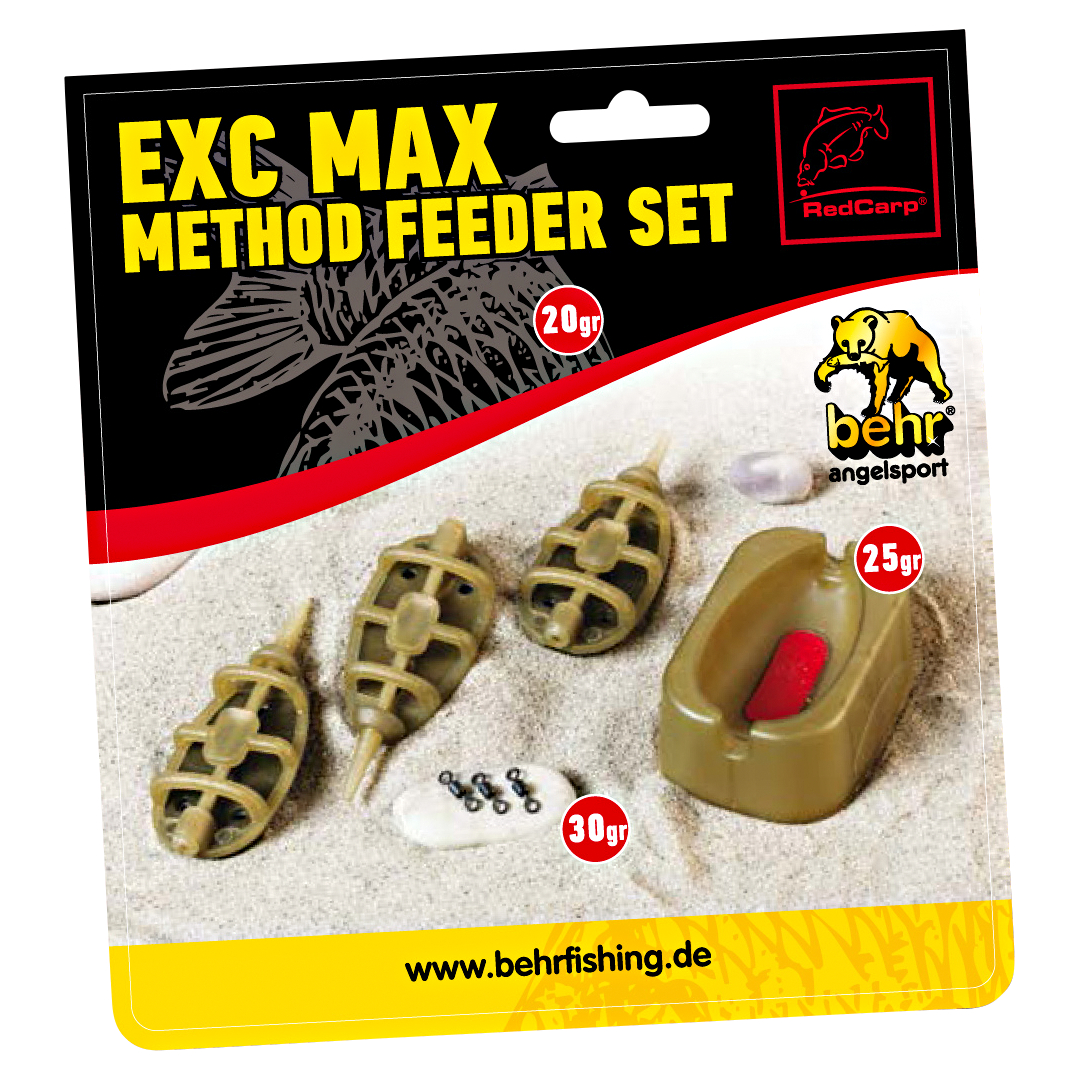 Red Carp Method Feeder Set EXC MAX