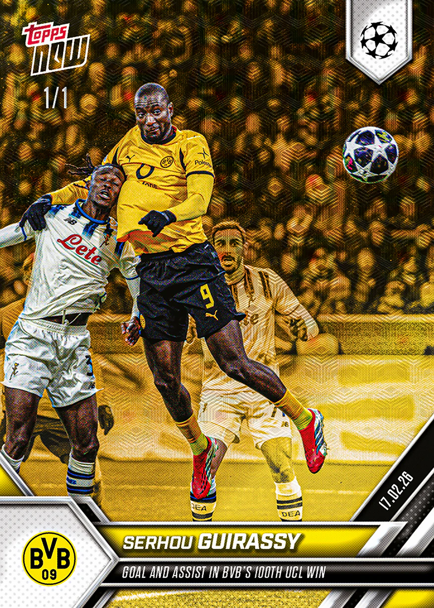 Serhou Guirassy - 2025-26 UCL Topps NOW® - Card 90 - PR: 197