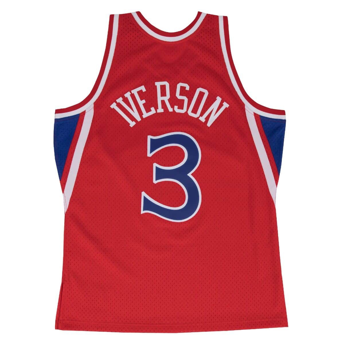 Allen Iverson #3 Philadelphia 76ers 1996-97 Swingman NBA Jersey Red