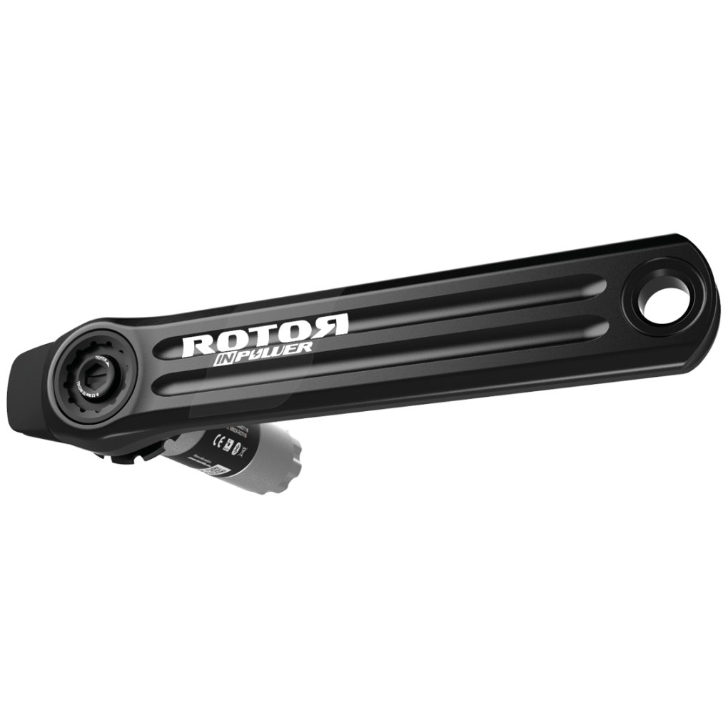 Rotor INpower V3 DM Road Powermeter Crank - glossy black