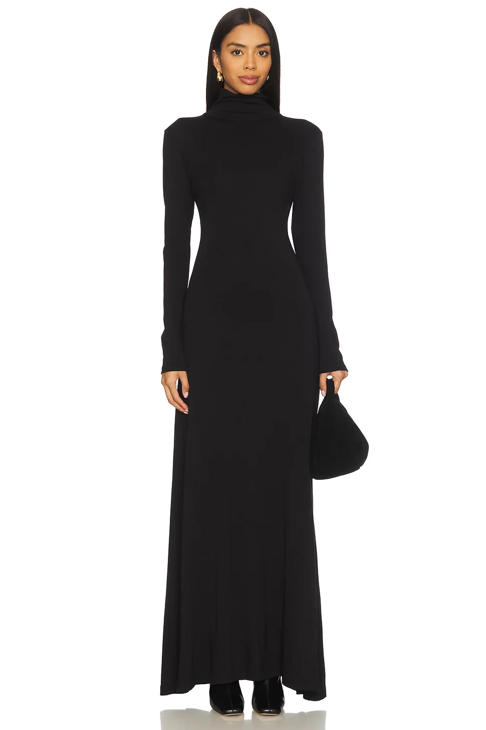 Backless Turtleneck Dress