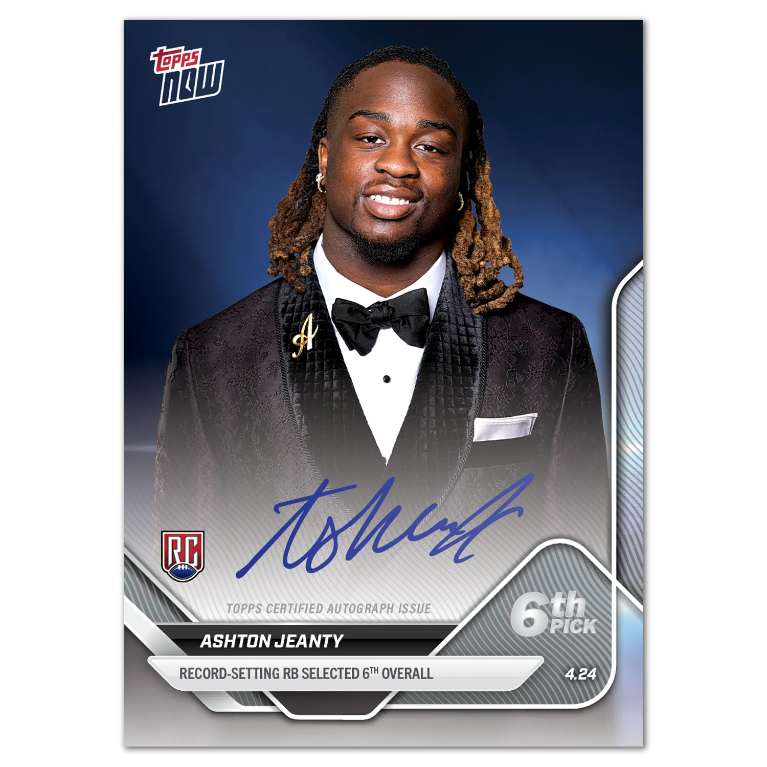 Ashton Jeanty - 2025 Topps NOW® Football - Card D-2 - LOOK FOR AUTOS