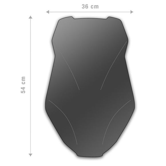 Bulle Barracuda AEROSPORT - GrisHONDA 750 X-ADV 750 DCT ABS - 2021 - 2025Ref : BAR0487 / HX7300-21D