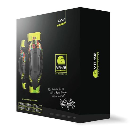 K4 2.0 Vr46 Pod Orthosis 2023 - Black / YellowRef: POD0049