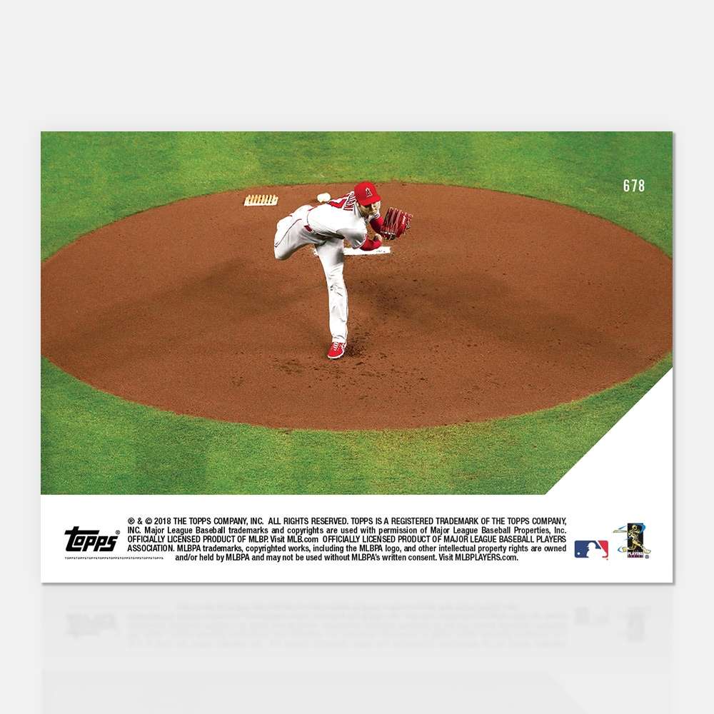 Shohei Ohtani - 09/02/2018 TOPPS NOW® Card 678 - Print Run: 2161