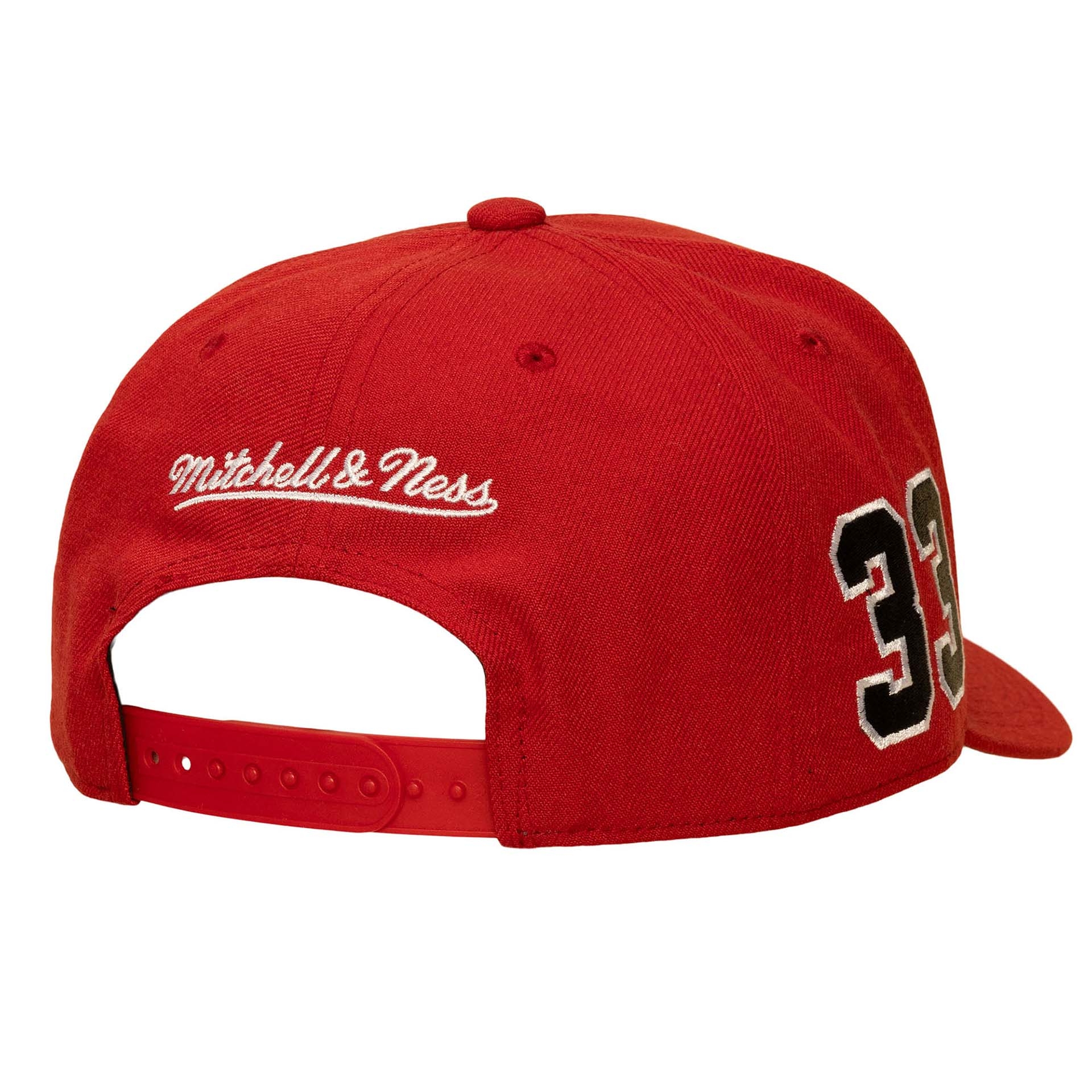 Scottie Pippen Chicago Bulls Pro Pinch Snapback NBA Cap Red