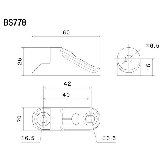 Rizoma Rearview Mirror Holder BS778B Mirror Adapter - BlackRef: rz0882 / bs778b