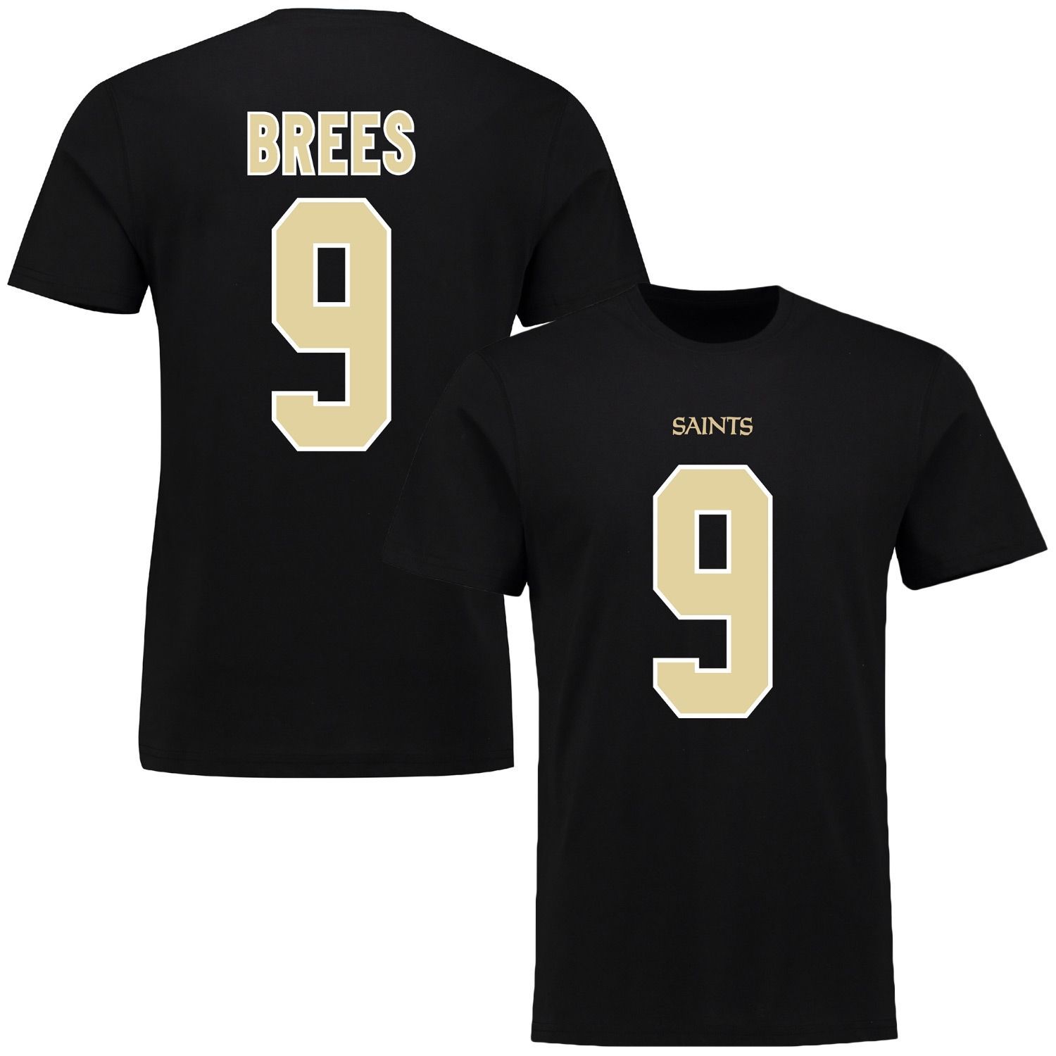 Drew Brees #9 New Orleans Saints Fanatics Player Script NFL T-Shirt