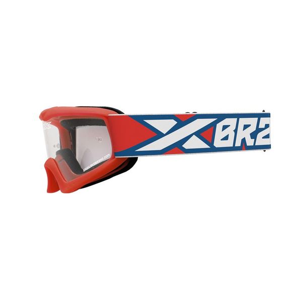 EKS XGROM YOUTH RED/WHITE/BLUE cross mask - Red / BlueRef: KS0037 / 067-30305