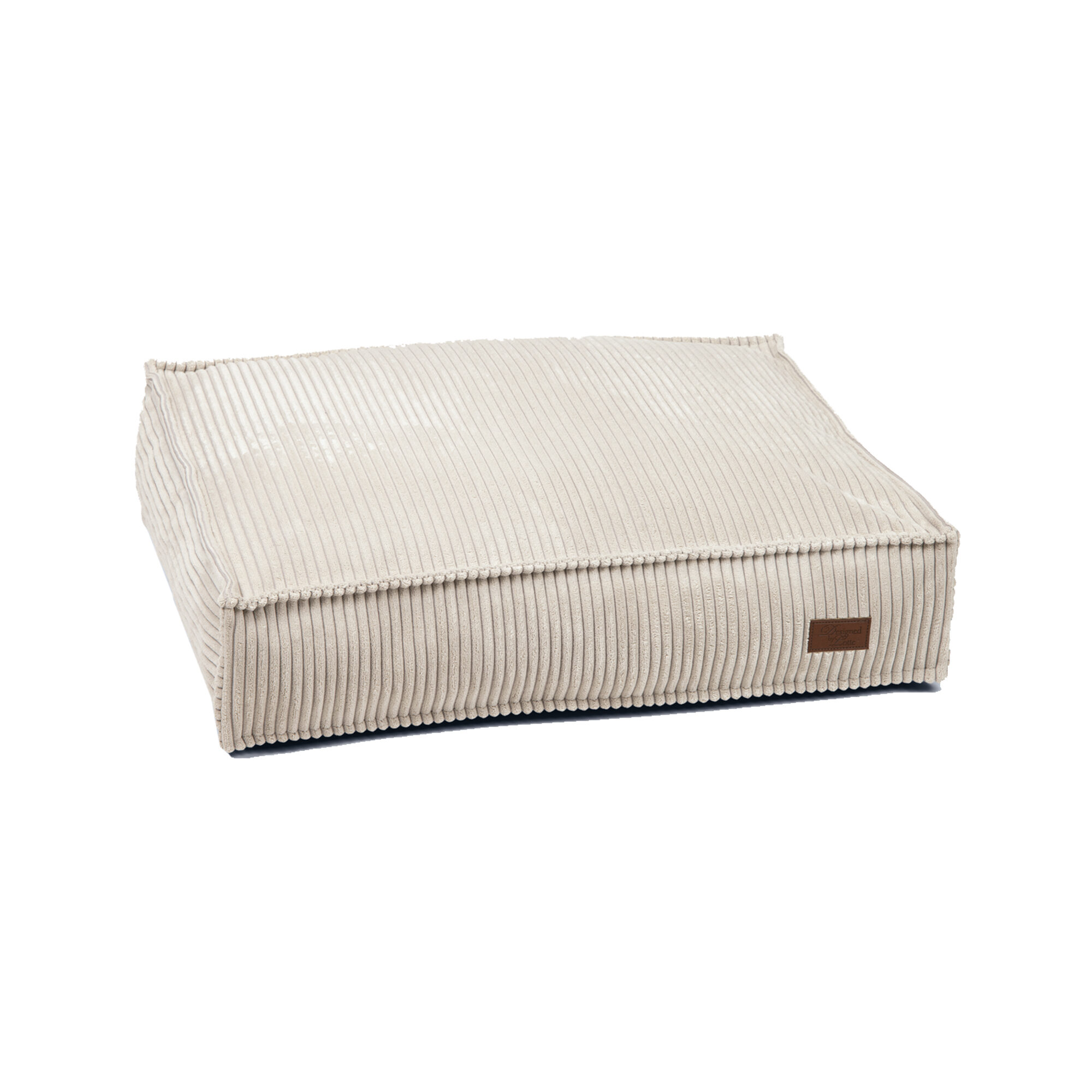 Designed by Lotte Ribbed - Dog Bed - Brown - 70 x 55 x 15 cm