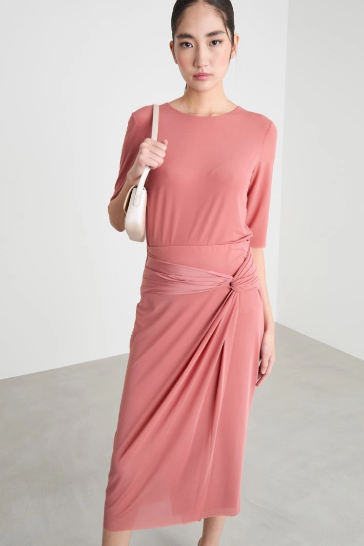 Fluid jersey T-shirt - PINK