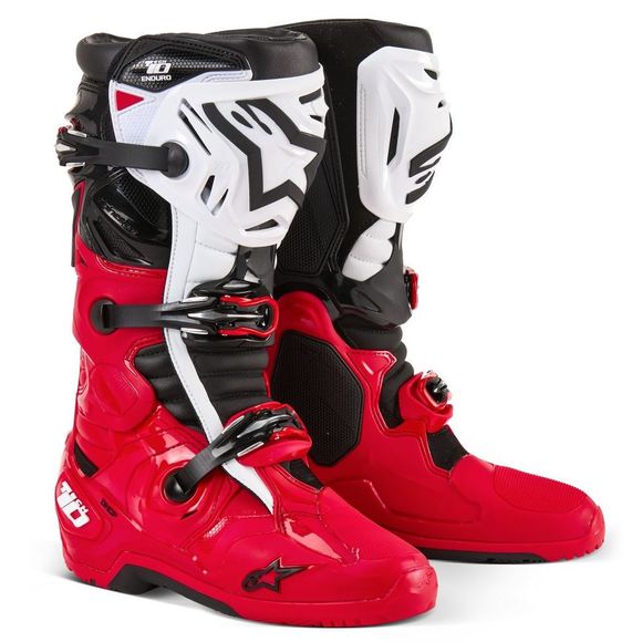 Alpinestars TECH 10 2025 enduro boots - Red / BlackRef: AP3532