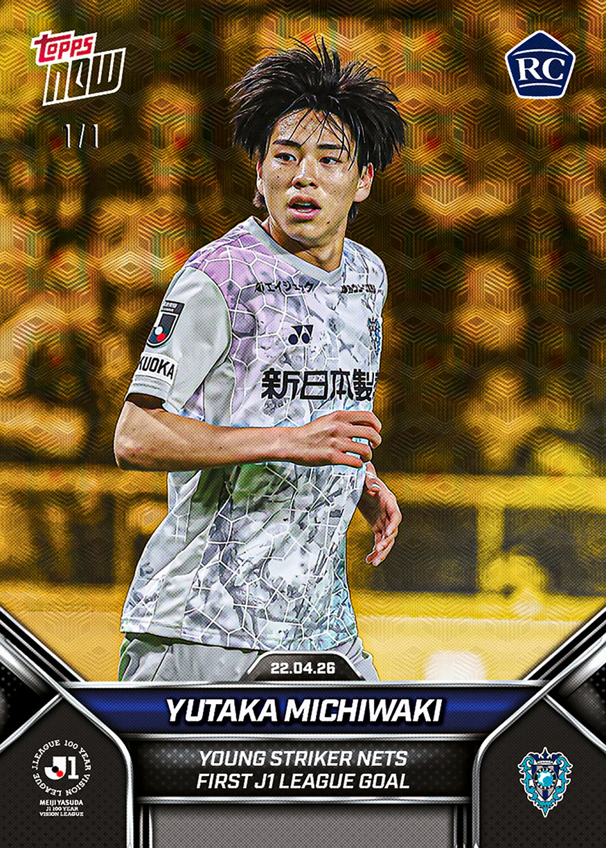 Yutaka Michiwaki - 2026 J.League® Topps NOW® - Card 12