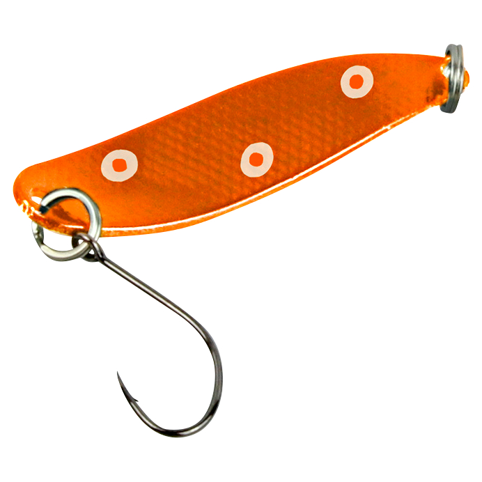 FTM Trout Spoon Hammer (3.2 g, Copper\/White Dots UV)