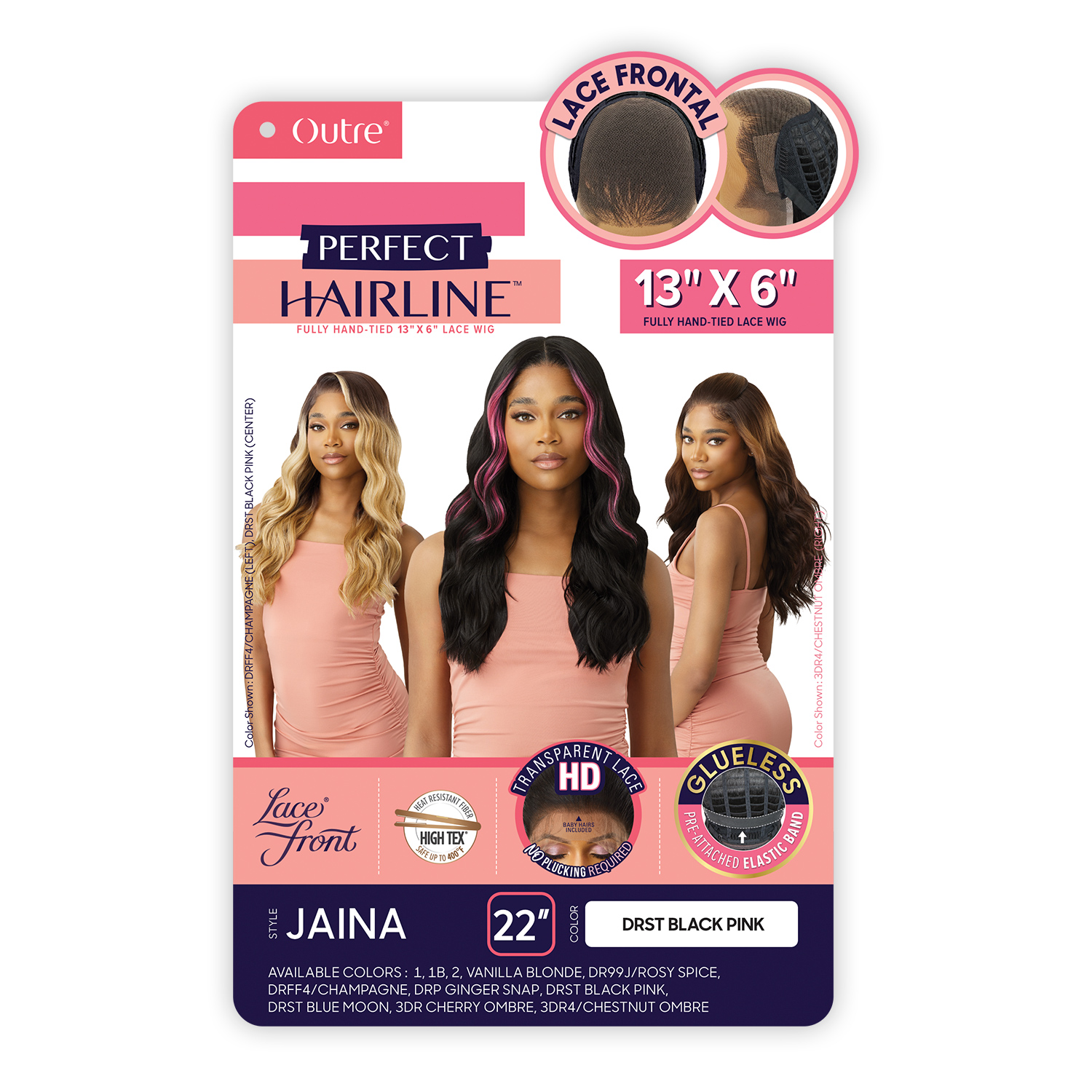 Outre HD Lace Frontal Wig Perfect Hairline Glueless Fully Hand-Tied 13X6 Lace Wig Jaina