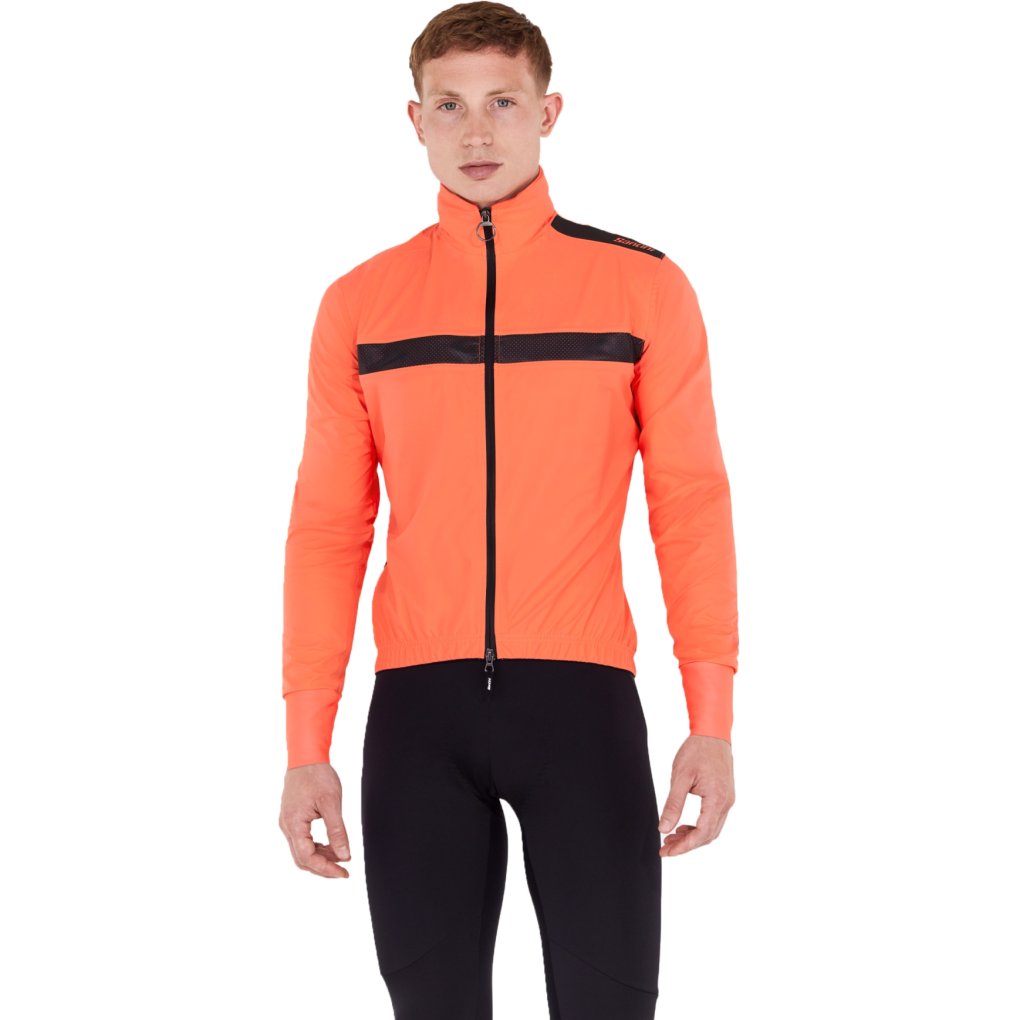 Santini Guard Neos Rainproof Cycling Jacket Men 4W50875GUARDNEOS - grenadine GN