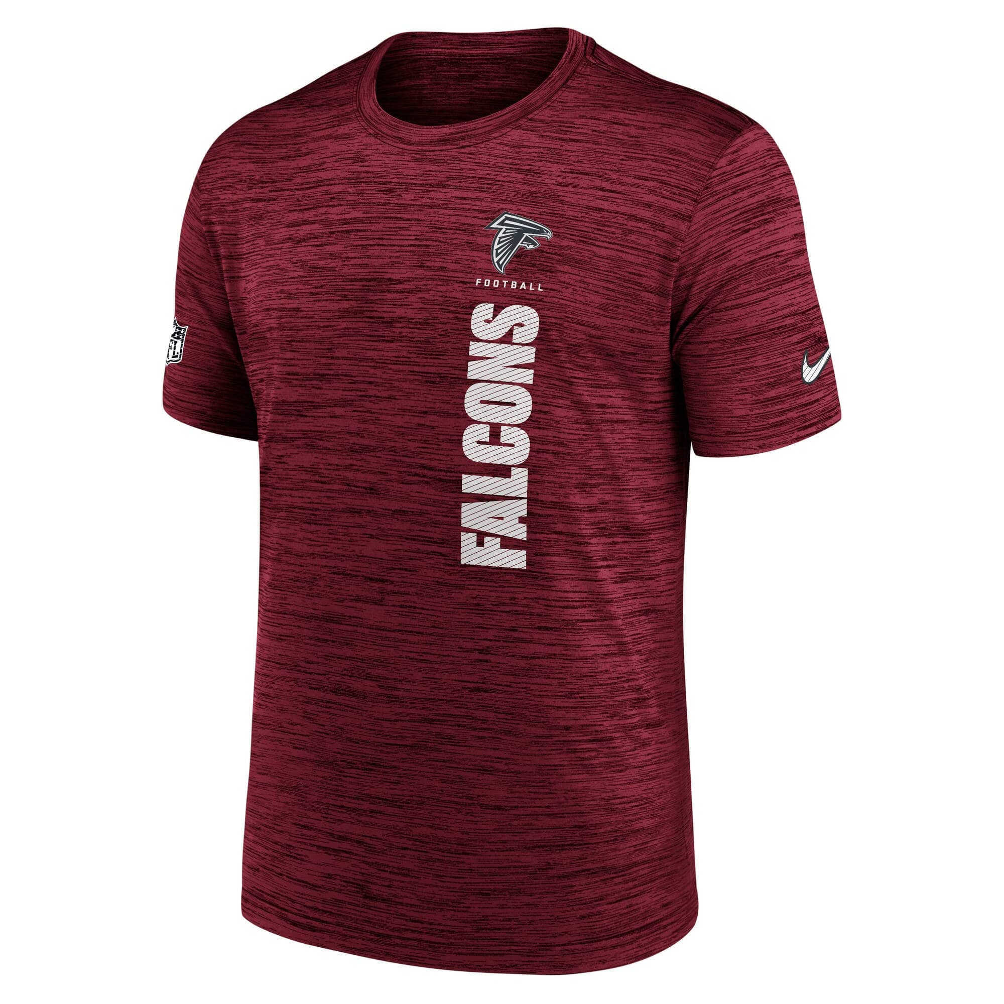 Atlanta Falcons 2024 NFL Sideline Nike Velocity Performance T-Shirt Red