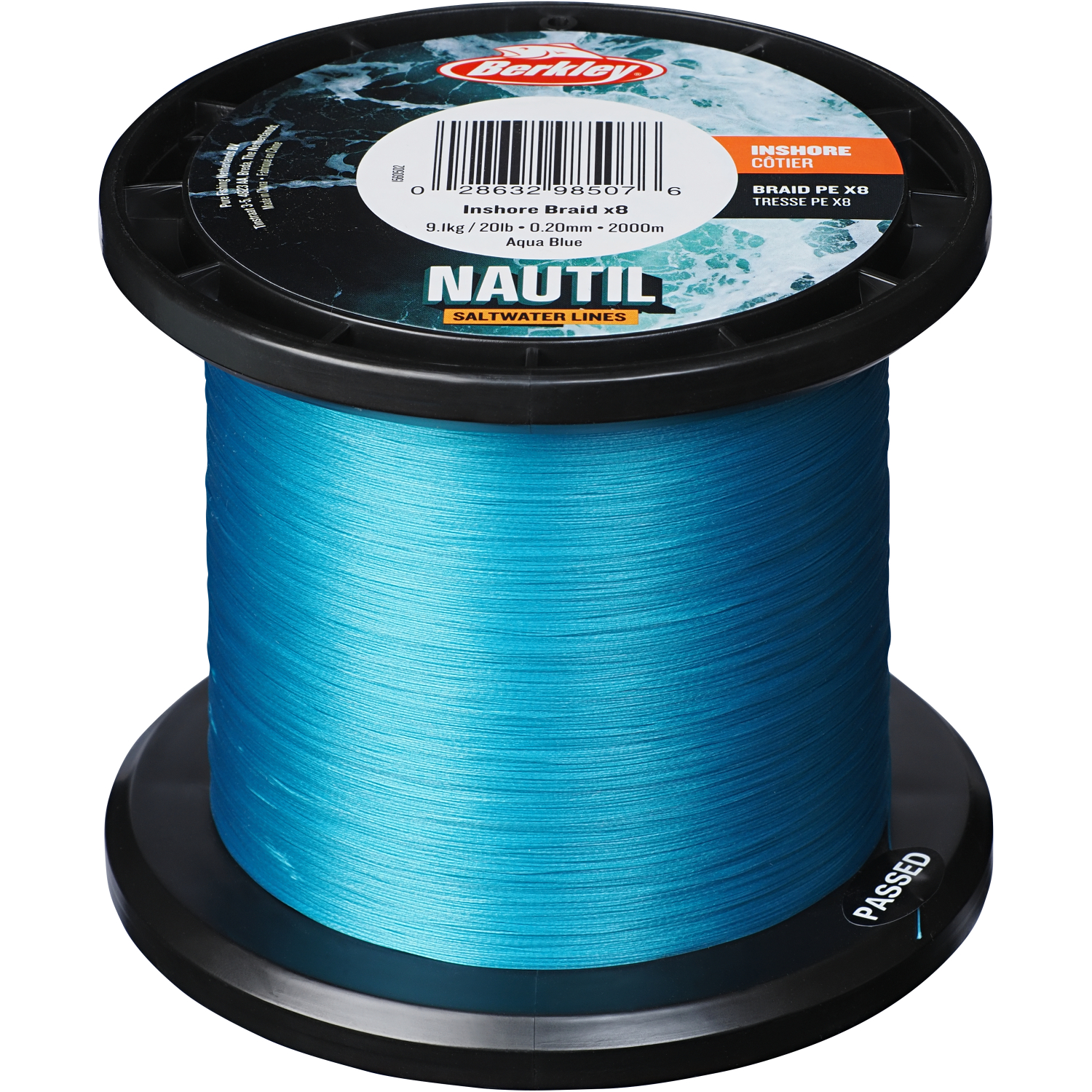 Berkley Fishing line Nautil Inshore Braid (aqua-blue, 150 m)