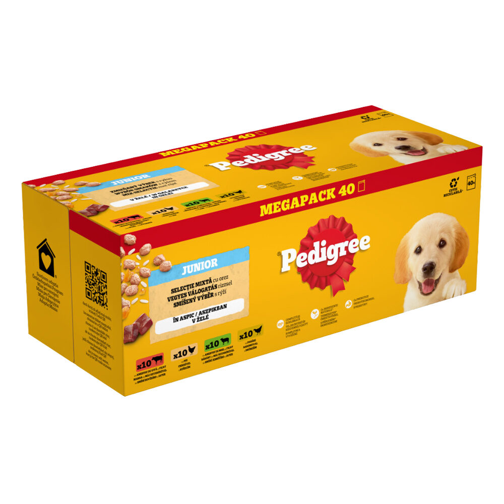 Pedigree Junior Selection in Jelly Pouches - 40 x 100g