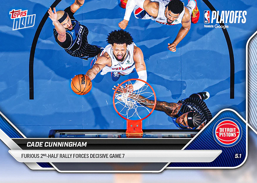 Cade Cunningham - 2025-26 NBA Topps NOW® - Card 287 - PR: 914